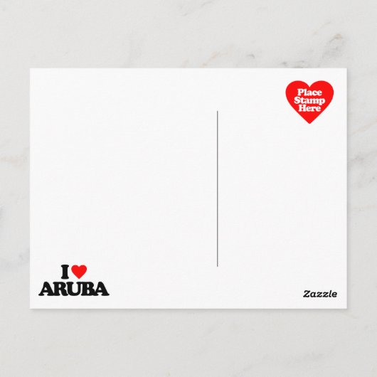 IK HOOP VAN ARUBA BRIEFKAART (Achterkant)