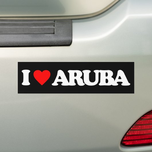 IK HOOP VAN ARUBA BUMPERSTICKER (Op auto)