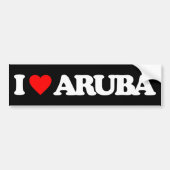 IK HOOP VAN ARUBA BUMPERSTICKER (Voorkant)