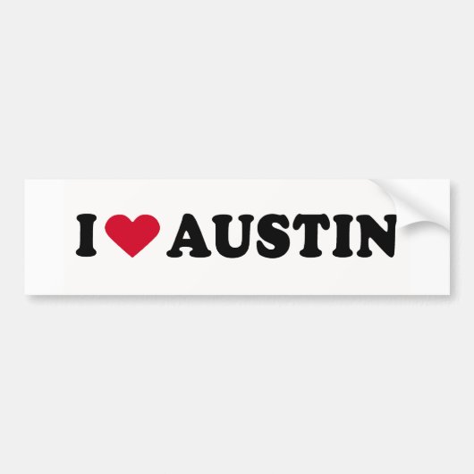 IK HOOP VAN AUSTIN BUMPERSTICKER (Voorkant)
