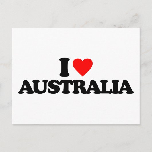 IK HOOP VAN AUSTRALIË BRIEFKAART (Voorkant)