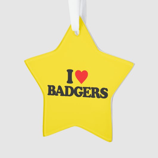 IK HOOP VAN BADGERS ORNAMENT (voorkant)
