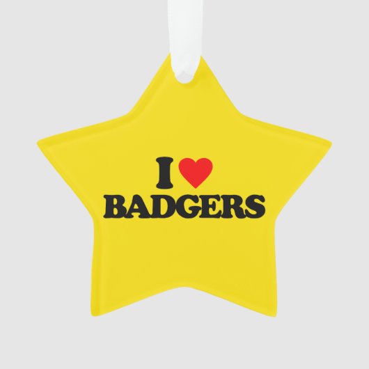 IK HOOP VAN BADGERS ORNAMENT (voorkant)