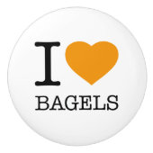 IK HOOP VAN BAGELS KERAMISCHE KNOP (Voorkant)