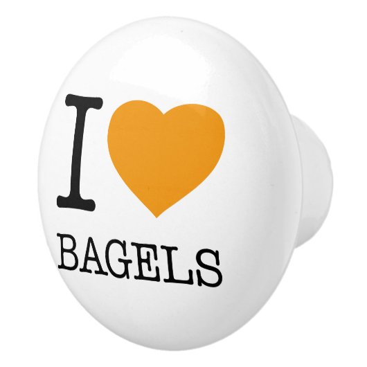 IK HOOP VAN BAGELS KERAMISCHE KNOP (Rechts)