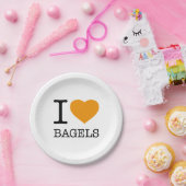 IK HOOP VAN BAGELS PAPIEREN BORDJE (Feest)