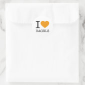 IK HOOP VAN BAGELS RONDE STICKER (Tas)