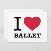 IK HOOP VAN BALLET BRIEFKAART (Voorkant / Achterkant)