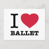 IK HOOP VAN BALLET BRIEFKAART (Voorkant)