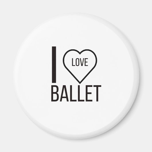 IK HOOP VAN BALLET MAGNEET (Voorkant)
