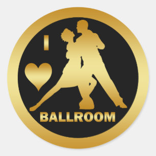 IK HOOP VAN BALLROOM RONDE STICKER