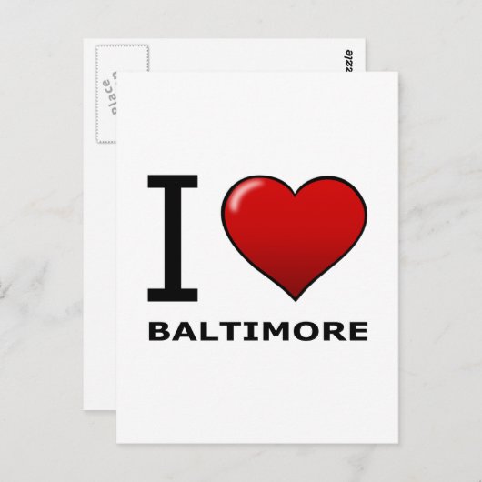 IK HOOP VAN BALTIMORE, MD - MARYLAND BRIEFKAART (Voorkant / Achterkant)