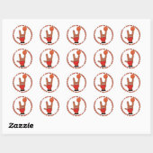 IK HOOP VAN BASKETBALL ASL SIGN RONDE STICKER (Vel)