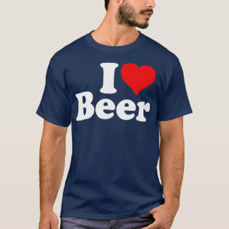 IK HOOP VAN BEER I HEART BEER T-SHIRT