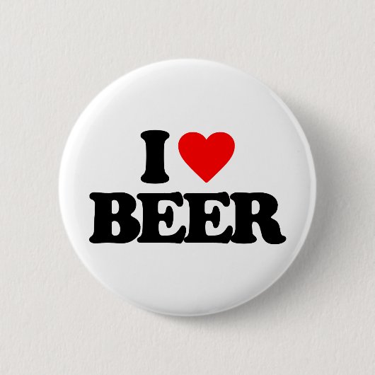 IK HOOP VAN BEER RONDE BUTTON 5,7 CM (Voorkant)