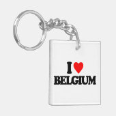 IK HOOP VAN BELGIË SLEUTELHANGER (Voorkant Links)