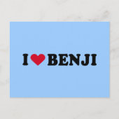 IK HOOP VAN BENJI BRIEFKAART (Voorkant)