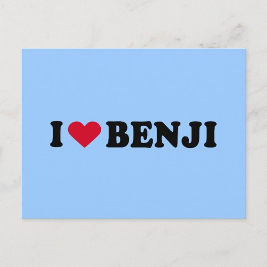 IK HOOP VAN BENJI BRIEFKAART (Voorkant)