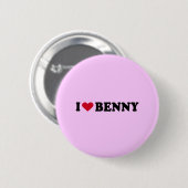IK HOOP VAN BENNY RONDE BUTTON 5,7 CM (Voorkant /achterkant)