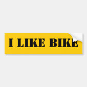 IK HOOP VAN BIKE BUMPERSTICKER (Voorkant)