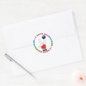 IK HOOP VAN BILLIARDS ASL SIGN TAAL RONDE STICKER (Envelop)