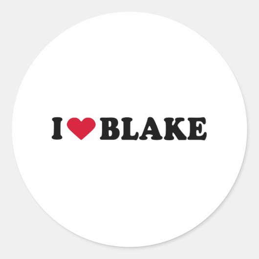 IK HOOP VAN BLAKE RONDE STICKER (Voorkant)