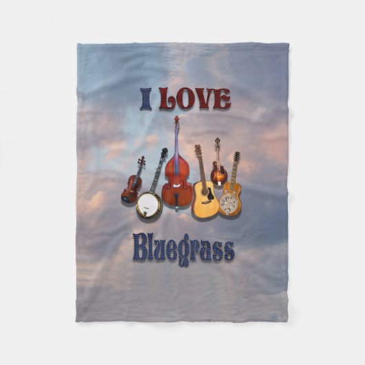 IK HOOP VAN BLUEGRASS FLEECE DEKEN (Voorkant)