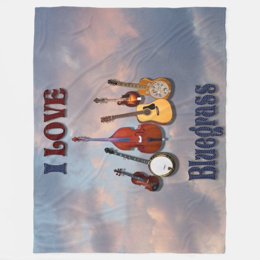 IK HOOP VAN BLUEGRASS FLEECE DEKEN (Voorkant)