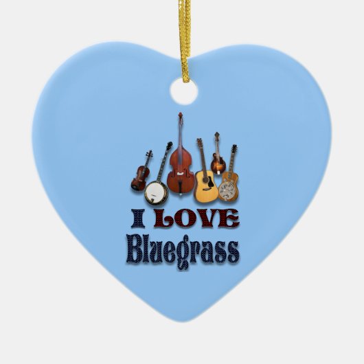 IK HOOP VAN BLUEGRASS-ORNAMENT KERAMISCH ORNAMENT (Voorkant)