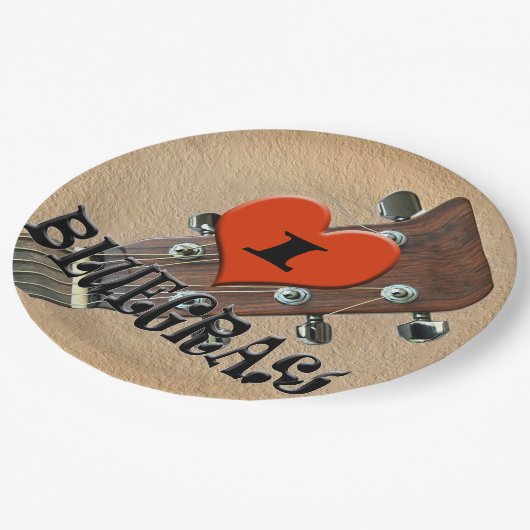 IK HOOP VAN BLUEGRASS PAPIEREN BORDJE (Gekanteld)