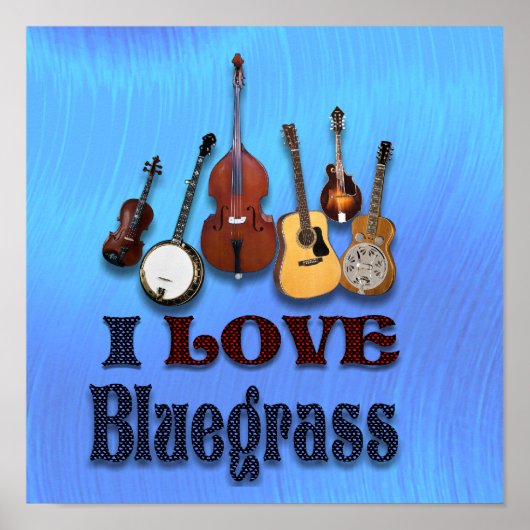 IK HOOP VAN BLUEGRASS - POSTER (Voorkant)