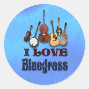 IK HOOP VAN BLUEGRASS - STICKER