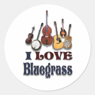 IK HOOP VAN BLUEGRASS - STICKER