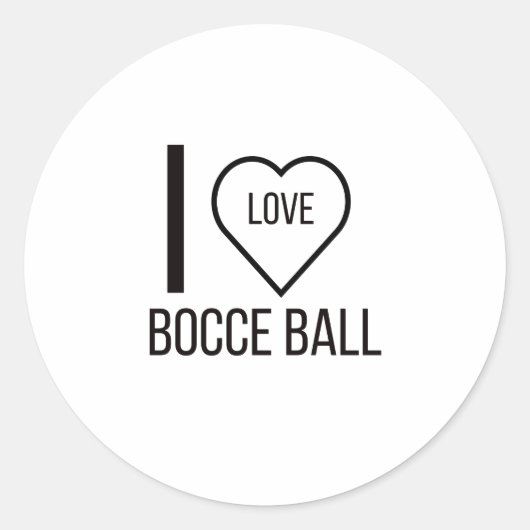IK HOOP VAN BOCCE BALL RONDE STICKER (Voorkant)
