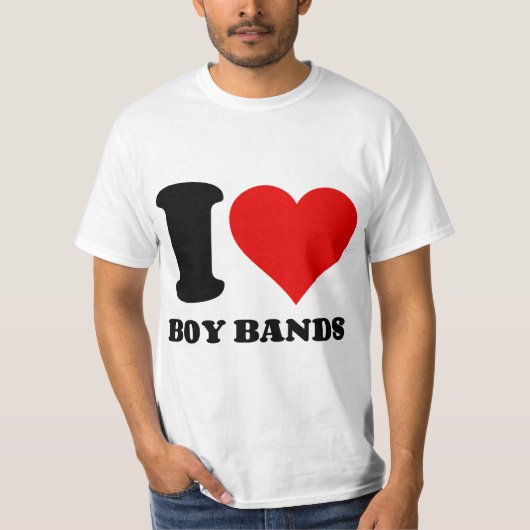 IK HOOP VAN BOY BANDEN T-SHIRT (Voorkant)