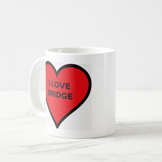 IK HOOP VAN BRIDGE COFFEE-MOK KOFFIEMOK (Voorkant links)