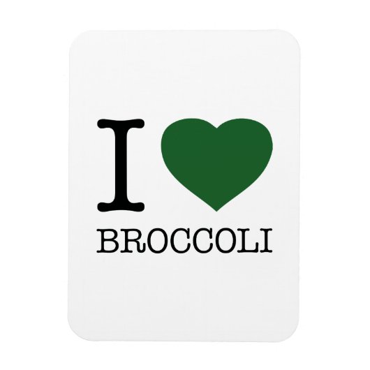 IK HOOP VAN BROCCOLI MAGNEET (Verticaal)
