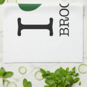 IK HOOP VAN BROCCOLI THEEDOEK (Gevouwen)