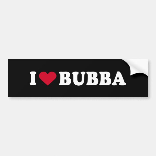 IK HOOP VAN BUBBA BUMPERSTICKER (Voorkant)