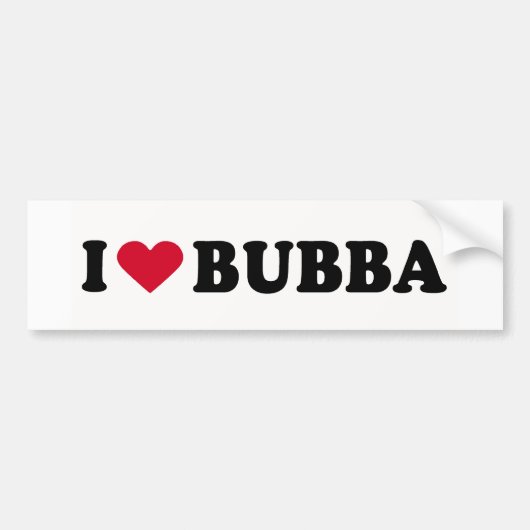 IK HOOP VAN BUBBA BUMPERSTICKER (Voorkant)