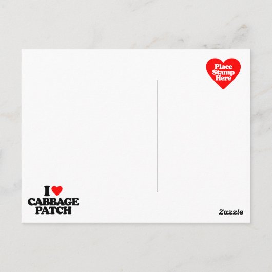 IK HOOP VAN CABBAGE PATCH BRIEFKAART (Achterkant)