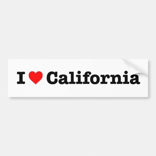 "IK HOOP VAN CALIFORNIA" BUMPERSTICKER (Voorkant)