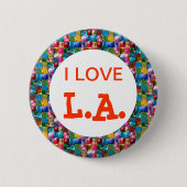 IK HOOP VAN CALIFORNIA RONDE BUTTON 5,7 CM (Voorkant)