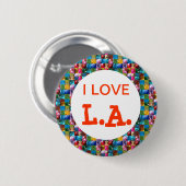 IK HOOP VAN CALIFORNIA RONDE BUTTON 5,7 CM (Voorkant /achterkant)