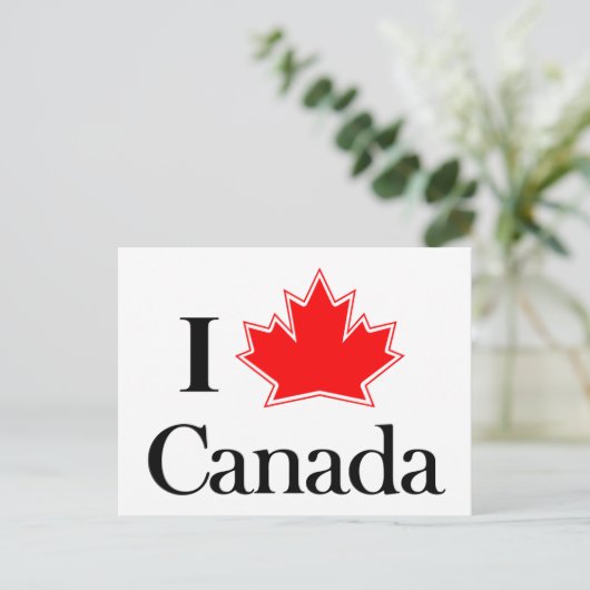 IK HOOP VAN CANADA POSTKAART (Staand voorkant)