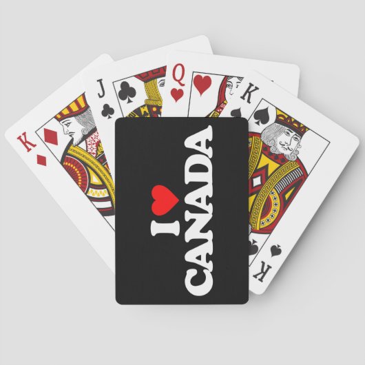 IK HOOP VAN CANADA SPEELKAARTEN (Achterkant)