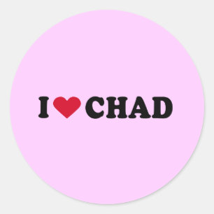 IK HOOP VAN CHAD RONDE STICKER