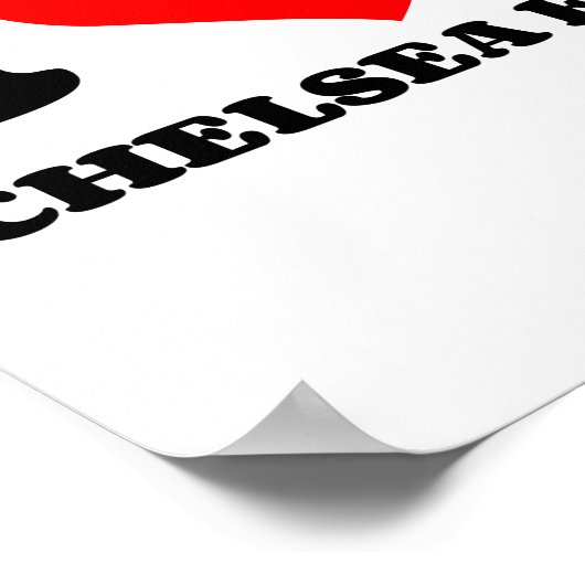 IK HOOP VAN CHELSEA FC POSTER (Hoek)