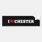 IK HOOP VAN CHESTER BUMPERSTICKER (Voorkant)