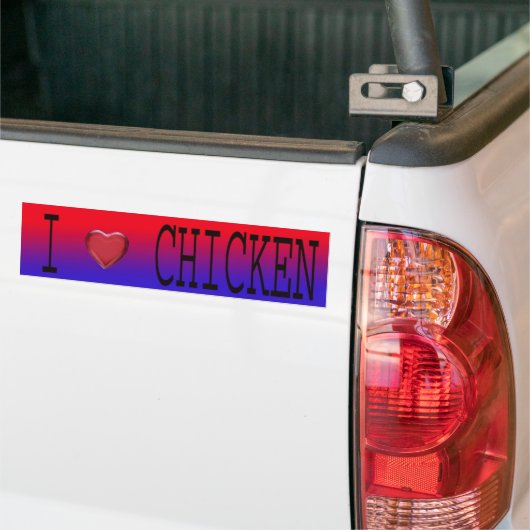 IK HOOP VAN CHICKEN BUMPERSTICKER (Op Truck)